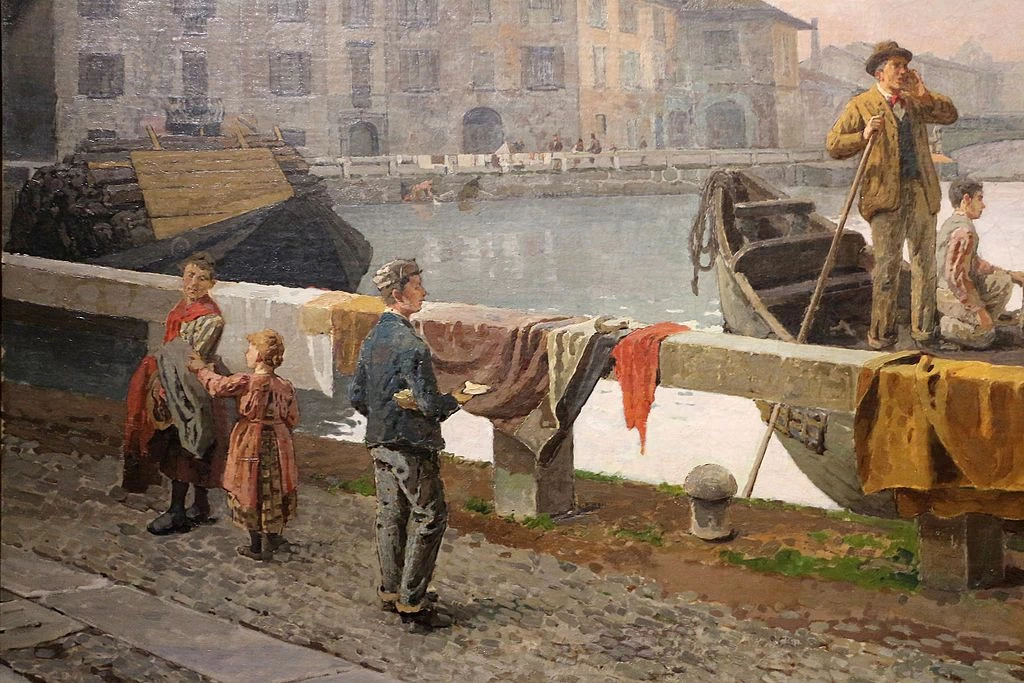 Il naviglio di via Viarenna, 1894 - dettaglio
